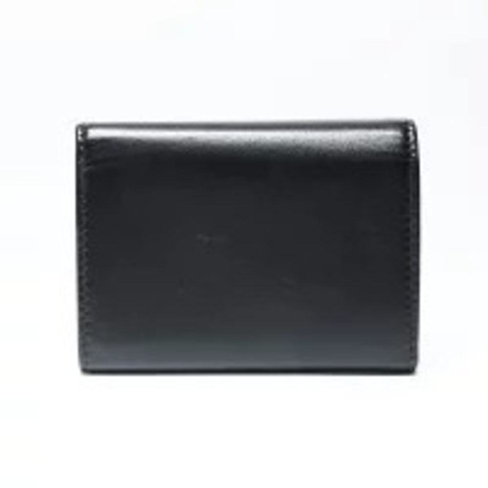 Saint Laurent Yves leather Key Case Wallet black